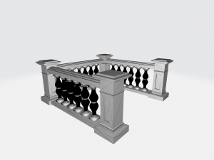 Cast Stone Balustrade 3D Modelo de impresión 3D