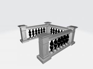 Cast Stone Balustrade 3D Modelo de impresión 3D