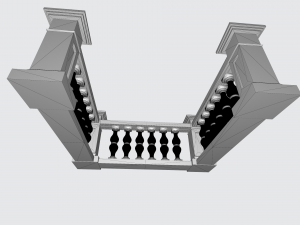 Cast Stone Balustrade 3D Modelo de impresión 3D