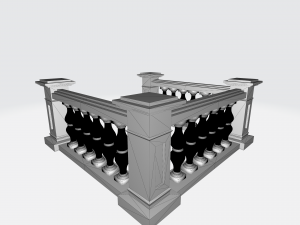 Cast Stone Balustrade 3D Modelo de impresión 3D