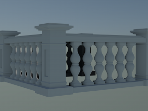 Cast Stone Balustrade 3D Modelo de impresión 3D