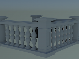 Cast Stone Balustrade 3D Modelo de impresión 3D