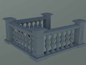 Cast Stone Balustrade 3D Modelo de impresión 3D