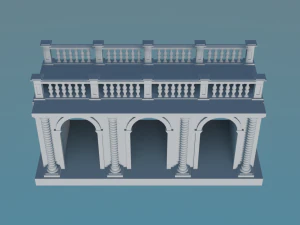 Arched doorway Arcade 3D Print Model