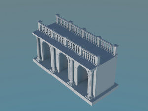 Arched doorway Arcade 3D Print Model