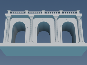 Arched doorway Arcade 3D Print Model