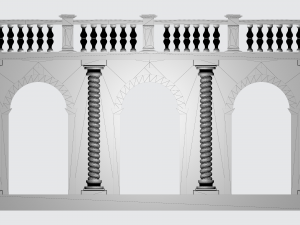 Arched doorway Arcade 3D Print Model