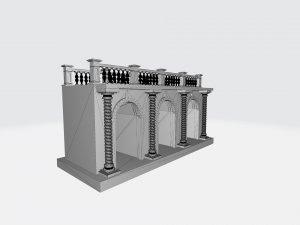Arched doorway Arcade 3D Print Model
