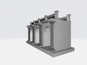 Arched doorway Arcade 3D Print Model