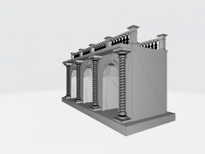 Arched doorway Arcade 3D Print Model
