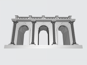 Arched doorway Arcade 3D Print Model