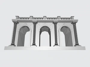 Arched doorway Arcade 3D Print Model