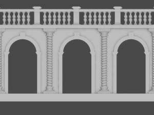 Arched doorway Arcade 3D Print Model