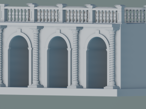Arched doorway Arcade 3D Print Model