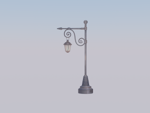 3D Historic Pole - Detailed and Authentic Illustration 3D 모델