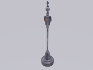 3D Historic Pole - Detailed and Authentic Illustration Model 3D