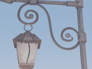 3D Historic Pole - Detailed and Authentic Illustration Model 3D