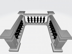 Innovative 3D Balustrade Designs Gallery Modello 3D