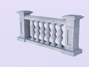Modern Balustrade 3D Renderings 3D Print Model
