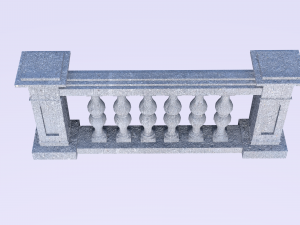 Modern Balustrade 3D Renderings Modelo de Impressão 3D