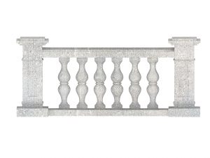 Modern Balustrade 3D Renderings Modelo de Impressão 3D