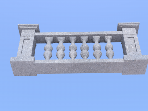 Modern Balustrade 3D Renderings Modelo de Impressão 3D