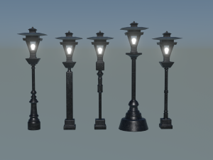 Vintage Street Lamp Timeless Charm 3D 모델