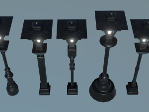 Vintage Street Lamp Timeless Charm Modello 3D