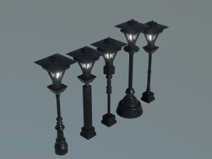 Vintage Street Lamp Timeless Charm Modello 3D