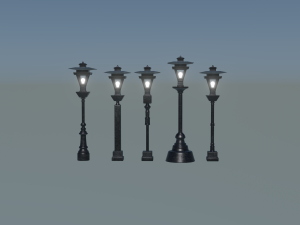 Vintage Street Lamp Timeless Charm Modello 3D