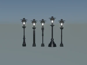 Vintage Street Lamp Timeless Charm 3D Model