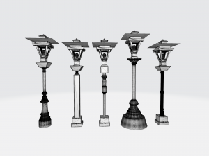 Vintage Street Lamp Timeless Charm Modello 3D