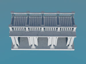 Classic Arched Portal 3D Model
