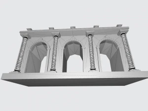 Classic Arched Portal 3D Model