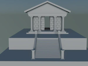 Architettura dell'antica Grecia in 3D Modello 3D