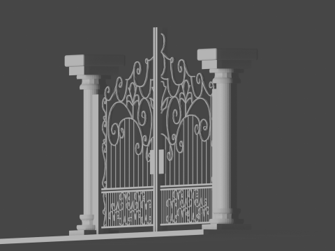 Exclusive 3D Gate Model for Architecture and High-Quality 3D Printing 3D प्रिंट मॉडल