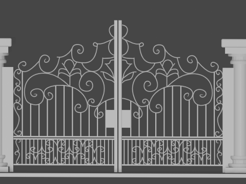 Exclusive 3D Gate Model for Architecture and High-Quality 3D Printing 3D प्रिंट मॉडल