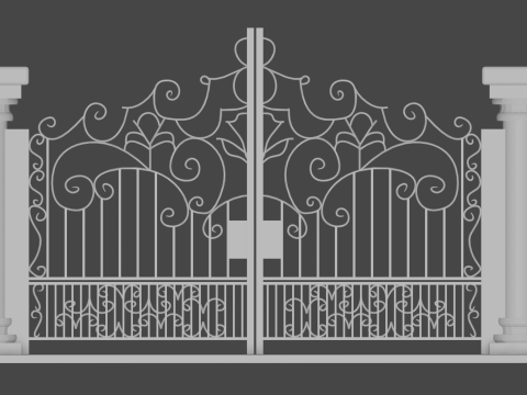 Exclusive 3D Gate Model for Architecture and High-Quality 3D Printing 3D प्रिंट मॉडल