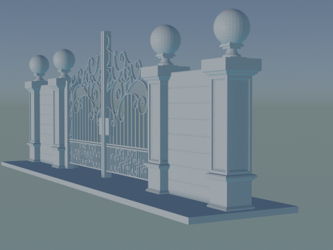 Exclusive 3D Gate Model for Architecture and High-Quality 3D Printing 3Dプリントモデル