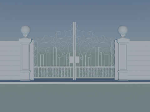 Exclusive 3D Gate Model for Architecture and High-Quality 3D Printing 3Dプリントモデル