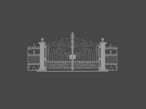 Elegant 3D Printing Gate Patterns for Unique Entrances Modelo de Impressão 3D