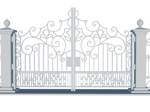 Elegant 3D Printing Gate Patterns for Unique Entrances Modelo de Impressão 3D