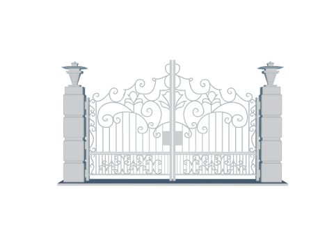 Detailed 3D Gate Model for Residential Projects 3Dプリントモデル