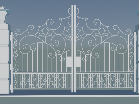 Detailed 3D Gate Model for Residential Projects 3Dプリントモデル