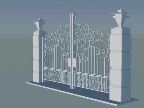 Detailed 3D Gate Model for Residential Projects 3Dプリントモデル