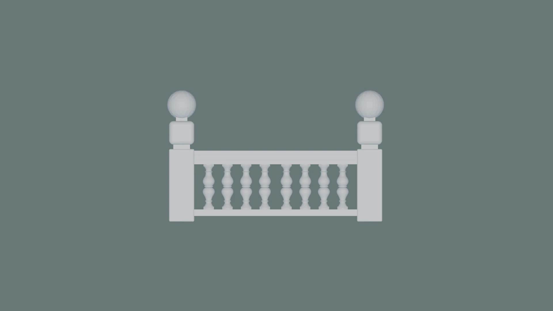 Classic and Modern 3D Balustrades for Architects 3D Print Model .c4d .max .obj .3ds .fbx .stl .blend 