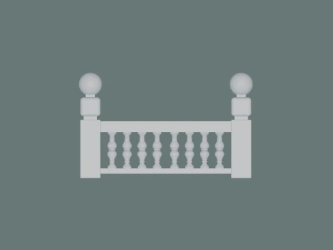 Classic and Modern 3D Balustrades for Architects 3D Print Model