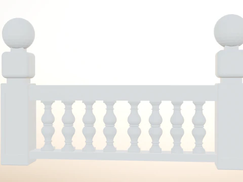 Classic and Modern 3D Balustrades for Architects 3D Print Model