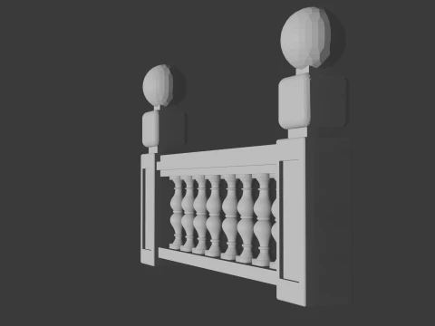 Classic and Modern 3D Balustrades for Architects 3D Print Model