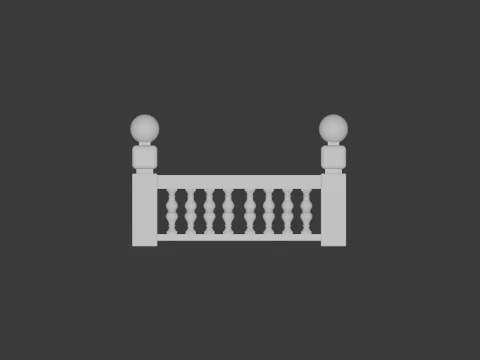 Classic and Modern 3D Balustrades for Architects 3D Print Model